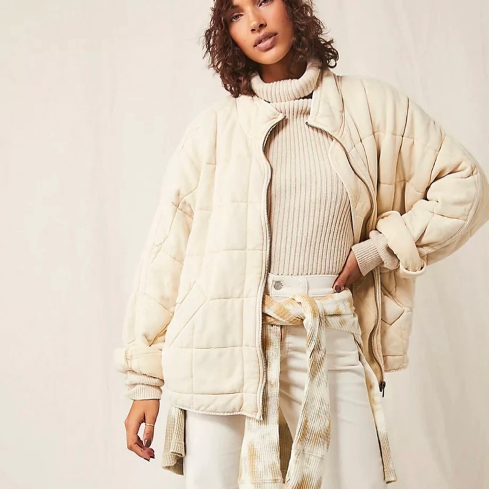 Dolman Quilted Knit Jacket